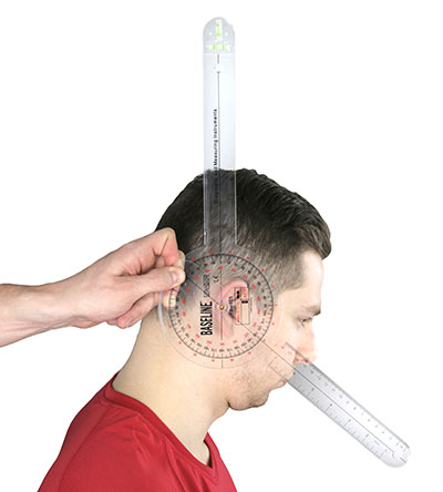 [12-1025HR-25] Baseline Plastic Absolute+Axis Goniometer - HiRes 360 Degree Head - 12 inch Arms, 25-pack