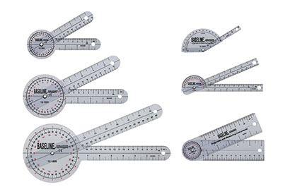 [12-1028] Baseline Plastic Goniometer - 6-piece Set