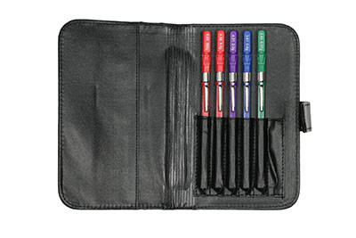 [12-1740] Baseline Fold-Up Monofilament, Evaluator Hand Set with Case (Set of 5: 2.83, 3.61, 4.31, 4.56, 6.65)