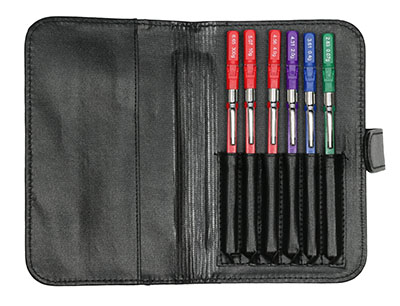 [12-1741] Baseline Fold-Up Monofilament, Evaluator Foot Set with Case (Set of 6: 2.83, 3.61, 4.31, 4.56, 5.07, 6.65)