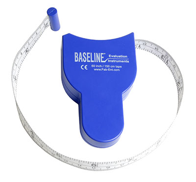[12-1205-25] Baseline Measurement Tape with Hands-free Attachment, 60 inch, 25-pack