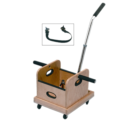 [55-1032] FCE Work Device - Mobile Weighted Cart with Straight Handle and Accessory Box