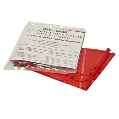 [10-1272] TheraBand Progressive Hand Trainer - 6 refills - Red, light
