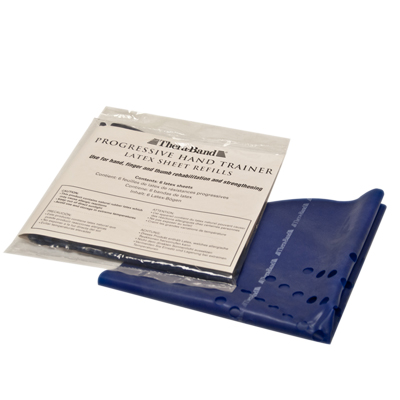 [10-1274] TheraBand Progressive Hand Trainer - 6 refills - Blue, heavy