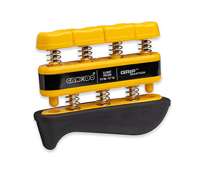 [10-0530] CanDo Grip-Master hand exerciser - Yellow, x-light - Finger (1.5 lb)