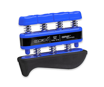 [10-0533] CanDo Grip-Master hand exerciser - Blue, heavy - Finger ( 7.0 lb)