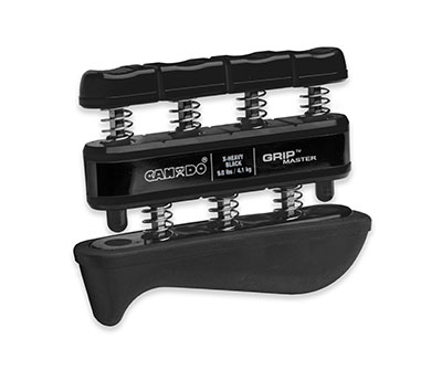 [10-0534] CanDo Grip-Master hand exerciser - Black, x-heavy - Finger (9.0 lb)