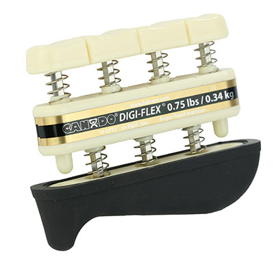[10-0751] CanDo Digi-Flex hand exerciser - Tan, xx-light - Finger (0.75 lb) / hand (2.5 lb)