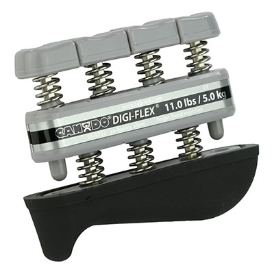 [10-0752] CanDo Digi-Flex hand exerciser - Silver, xx-heavy - Finger (11.0 lb) / hand (38.0 lb)