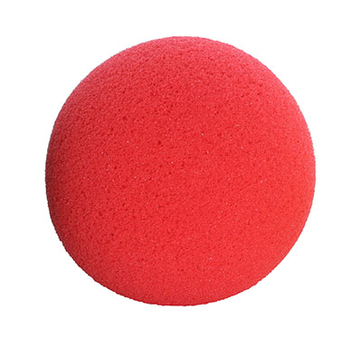 [10-0777-12] CanDo Memory Foam Squeeze Ball - 3.0" diameter - Red, easy, dozen