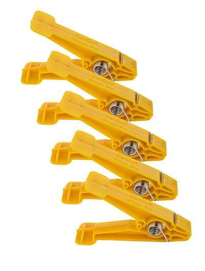 [10-0841] CanDo Graded Pinch Finger Exerciser, Replacement Pinch Pins, Set of 5, Yellow (X-Light)
