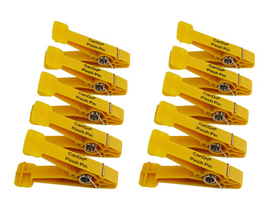 [10-0841-10] CanDo Graded Pinch Finger Exerciser, Replacement Pinch Pins, Set of 10, Yellow (X-Light)