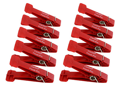 [10-0842-10] CanDo Graded Pinch Finger Exerciser, Replacement Pinch Pins, Set of 10, Red (Light)