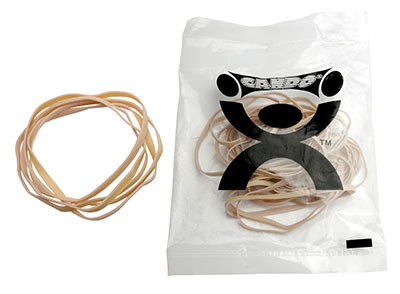 [10-1850] CanDo Hand Exerciser - Additional Latex Free Bands - Tan - XX-Light - 25 Bands Only