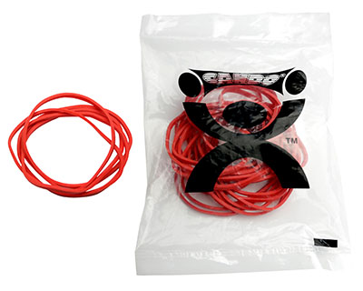 [10-1852] CanDo Hand Exerciser - Additional Latex Free Bands - Red - Light - 25 Bands Only