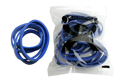 [10-1854] CanDo Hand Exerciser - Additional Latex Free Bands - Blue - Heavy - 25 Bands Only