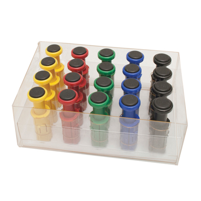 [10-3758] Digi-Flex Multi, 20 Additional Finger Buttons with Box (4 Each: Yellow through Black)