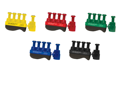 [10-3769] Digi-Flex Thumb - Set of 5 (1 each: yellow, red, green, blue, black), no rack