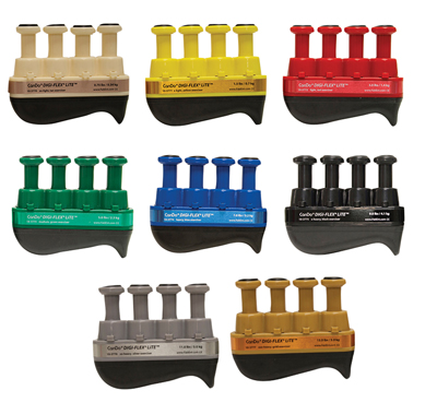 [10-3778] Digi-Flex LITE - Set of 8 (1 each: tan, yellow, red, green, blue, black, silver, gold)