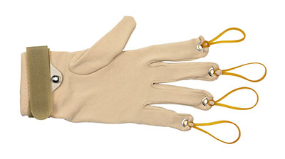 [10-4001L] CanDo Standard Finger Flexion Glove, L/XL Left