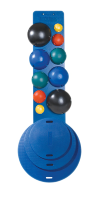 [10-1744] CanDo MVP Balance System - 10-Ball Wall Rack only, no balls