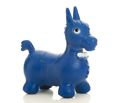 [30-4310B] Togu Pediatric Inflatable, Bonito the Horse, Blue, 20" x 3"