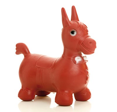 [30-4310R] Togu Pediatric Inflatable, Bonito the Horse, Red, 20" x 3"