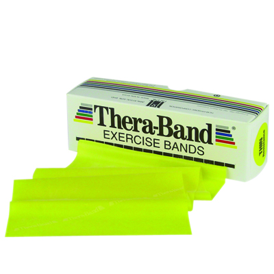[10-1000] TheraBand exercise band - 6 yard roll - Yellow - thin