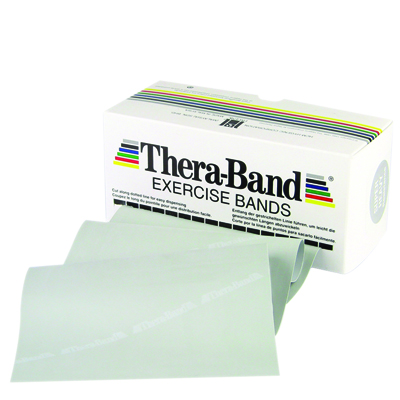 [10-1017] TheraBand exercise band - 6 yard roll - Silver - super heavy