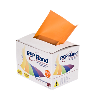 [10-1075] REP Band exercise band - latex free - 6 yard - orange, level 2