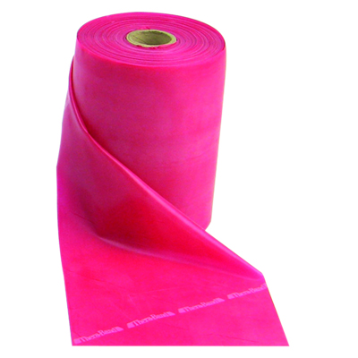 [10-1196] TheraBand exercise band - latex free - 50 yard roll - Red - medium