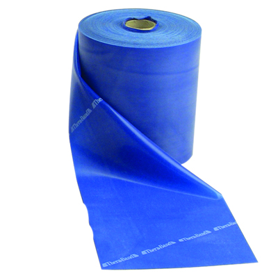 [10-1198] TheraBand exercise band - latex free - 50 yard roll - Blue - extra heavy