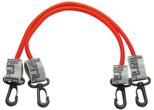 [10-1582] TheraBand Exercise Station, Accessory, Red (light) Tubing with Connectors, 24", Latex