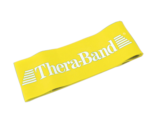 [10-1941] TheraBand exercise loop - 12&quot; - Yellow - thin