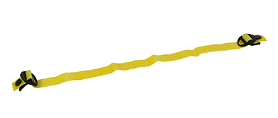 [10-3201-10] CanDo Adjustable Exercise Band, Yellow - x-light, 10 each
