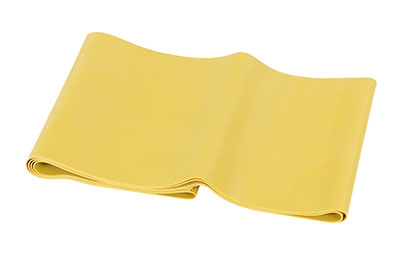 [10-5187] CanDo Low Powder Exercise Band - box of 30, 5' length - Gold - xxx-heavy