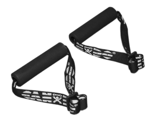 [10-5330-10] CanDo Exercise Band - Accessory - Foam Padded Adjustable Webbing Handle - 10 Pair