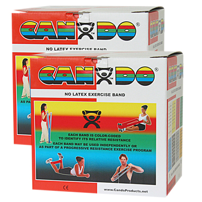 [10-5652] CanDo Latex Free Exercise Band - 100 yard (2 x 50 yard rolls) - Red - light