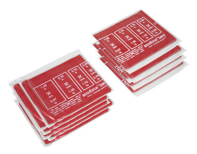 [10-5942] CanDo AccuForce Exercise Band - box of 40, 4-foot lengths - Red - light