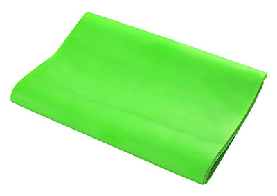 [10-6163] Val-u-Band Resistance Bands, Pre-Cut Strip, 5', Lime-Level 3/7, Contains Latex