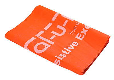 [10-6262] Val-u-Band Resistance Bands, Pre-Cut Strip, 5', Orange-Level 2/7, Contains Latex