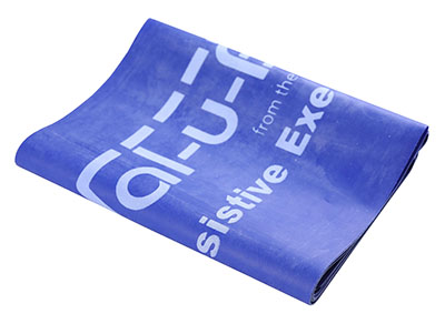 [10-6264] Val-u-Band Resistance Bands, Pre-Cut Strip, 5', Blueberry-Level 4/7, Contains Latex