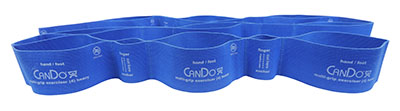 [10-6604] CanDo Multi-Grip Exerciser, 6 Foot Exerciser, Heavy, Blue