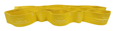 [10-6607-24] CanDo Multi-Grip Exerciser, 6 Foot Exerciser, XXX-Heavy, Gold, Case of 24