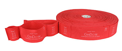 [10-6612] CanDo Multi-Grip Exerciser 30 Yard Roll, Light, Red