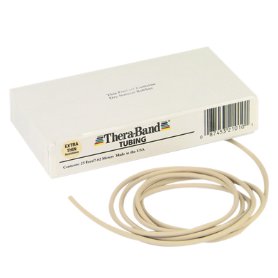 [10-1310] TheraBand exercise tubing - 25' roll - Tan - extra thin
