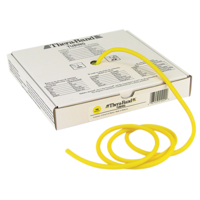 [10-1311] TheraBand exercise tubing - 25' roll - Yellow - thin