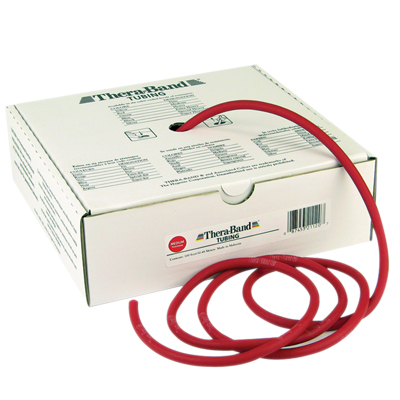 [10-1322] TheraBand exercise tubing - 100 foot roll - Red - medium