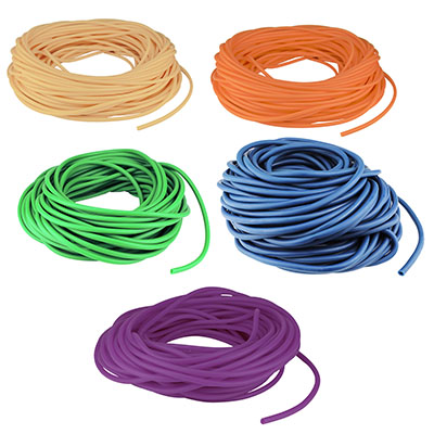 [10-4818] Val-u-Tubing - Low Powder - 25' - 5-piece set (1 each: peach, orange, lime, blueberry, plum)