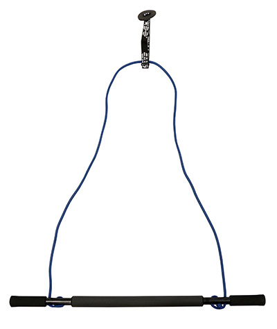 [10-5063] CanDo over door exercise bar and tubing, Blue - heavy